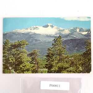 Long's Peak High Drive Colorado 1960s Postcard Rocky Mountain National Park 1969